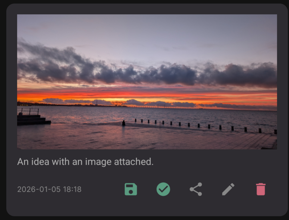 Idea with one image attached