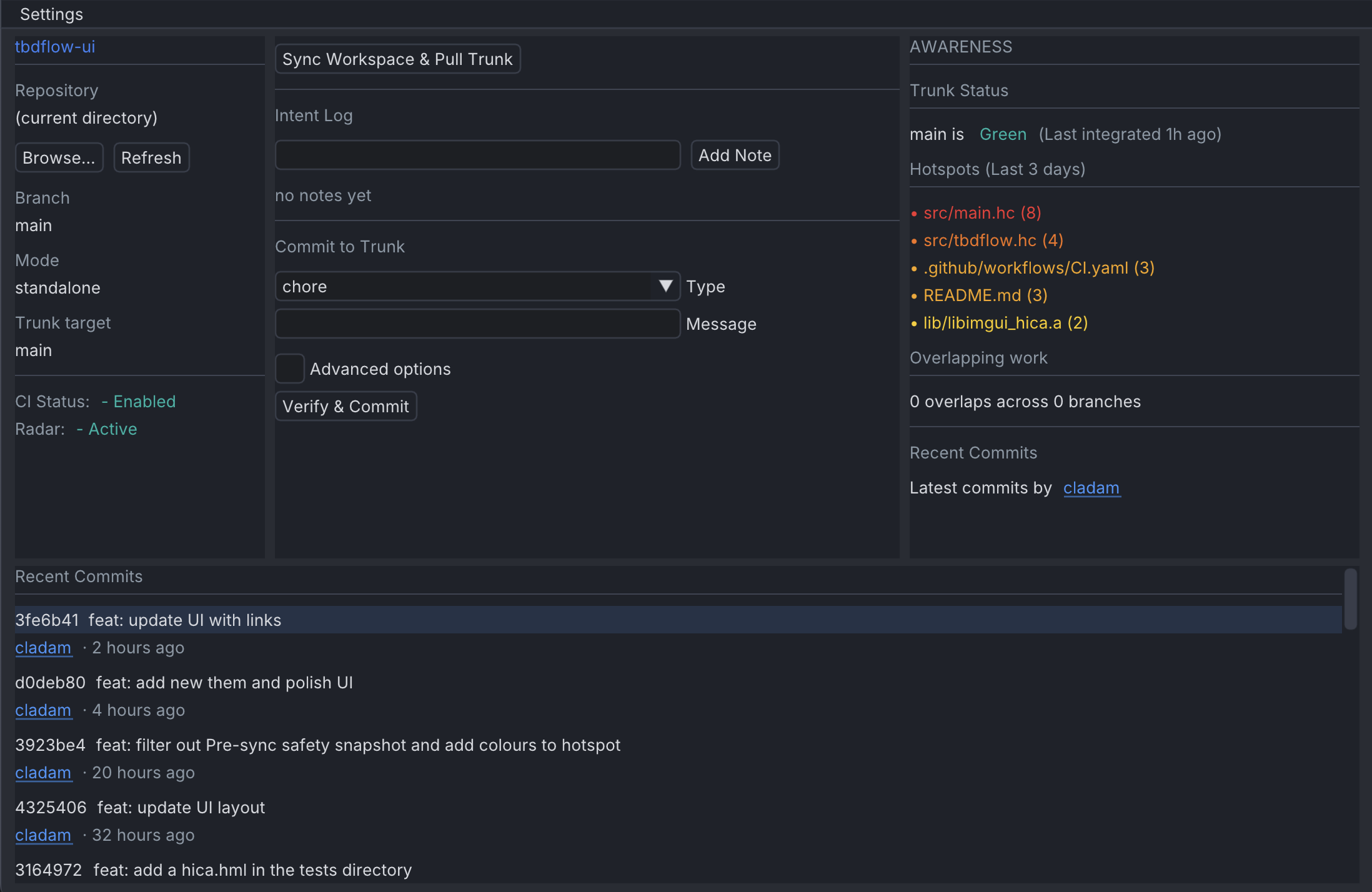tbdflow-ui screenshot